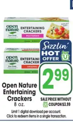 Jewel-Osco Open Nature Entertaining Crackers offer