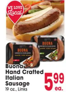 Jewel-Osco Buona Hand Crafted Italian Sausage offer