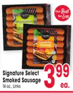 Jewel-Osco Signature Select Smoked Sausage offer