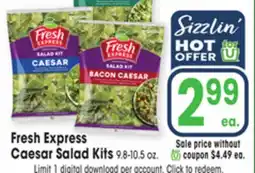 Jewel-Osco Fresh Express Caesar Salad Kits offer
