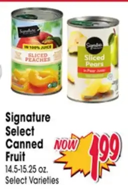 Jewel-Osco Signature Select Canned Fruit offer