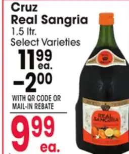 Jewel-Osco Cruz Real Sangria offer
