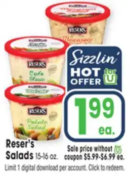 Jewel-Osco Reser's Salads offer