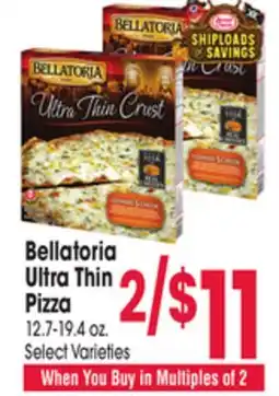 Jewel-Osco Bellatoria Ultra Thin Pizza offer