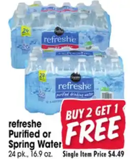 Jewel-Osco refreshe Purified or Spring Water offer