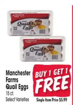 Jewel-Osco Manchester Farms Quail Eggs offer