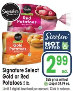 Jewel-Osco Signature Select Gold or Red Potatoes offer
