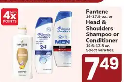Jewel-Osco Pantene 16-17.9 oz., or Head & Shoulders Shampoo or Conditioner 10.6-12.5 oz offer