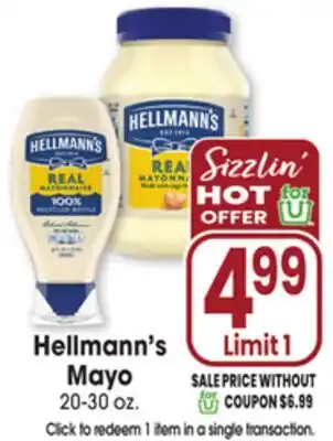 Jewel-Osco Hellmann's Mayo offer