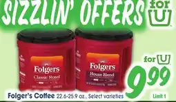 Jewel-Osco Folger's Coffee offer