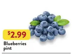 Fresh Thyme Blueberries offer