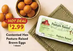 Fresh Thyme Contented Hen Pasture-Raised Brown Eggs offer