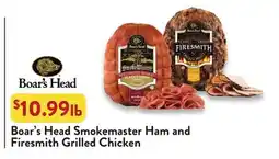 Fresh Thyme Boar's Head Smokemaster Ham and Firesmith Grilled Chicken offer