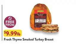 Fresh Thyme Fresh Thyme Smoked Turkey Breast offer