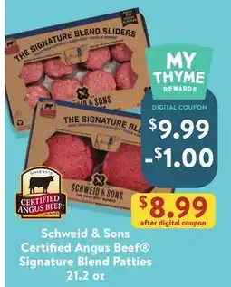 Fresh Thyme Schweid & Sons Certified Angus Beef Signature Blend Patties offer