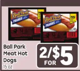 Tony’s Fresh Market Ball Park Meat Hot Dogs offer