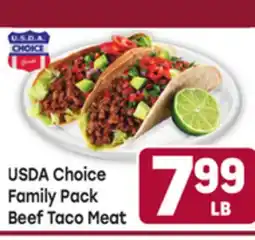 Tony’s Fresh Market USDA Choice Family Pack Beef Taco Meat offer