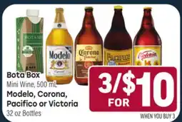 Tony’s Fresh Market Bota Box, Modelo, Corona, Pacifico or Victoria offer