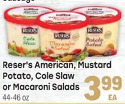 Tony’s Fresh Market Reser's American, Mustard Potato, Cole Slaw or Macaroni Salads offer