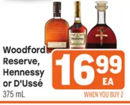 Tony’s Fresh Market Woodford Reserve, Hennessy or D'Ussé offer