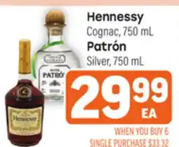 Tony’s Fresh Market Hennessy, Patrón offer