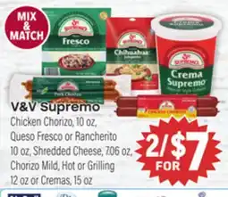 Tony’s Fresh Market V&V Supremo offer