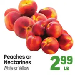 Tony’s Fresh Market Peaches or Nectarines offer