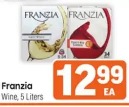 Tony’s Fresh Market Franzia Wine offer