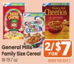 Tony’s Fresh Market General Mills Family Size Cereal offer