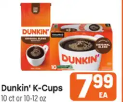 Tony’s Fresh Market Dunkin' K-Cups offer