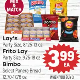 Tony’s Fresh Market Lay's, Frito Lay, Bimbo offer