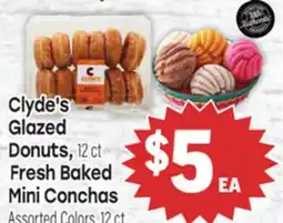 Tony’s Fresh Market Clyde's Glazed Donuts, Fresh Baked Mini Conchas offer