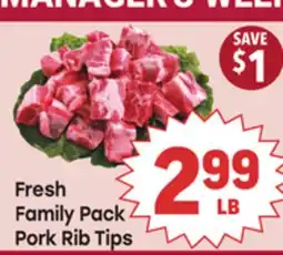 Tony’s Fresh Market Fresh Family Pack Pork Rib Tips offer