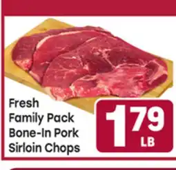 Tony’s Fresh Market Fresh Family Pack Bone-In Pork Sirloin Chops offer