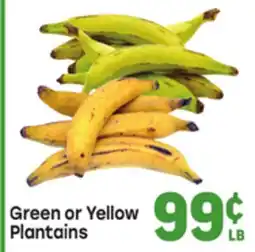 Tony’s Fresh Market Green or Yellow Plantains offer