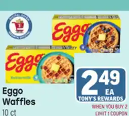 Tony’s Fresh Market Eggo Waffles offer