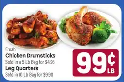 Tony’s Fresh Market Fresh Chicken Drumsticks or Leg Quarters offer