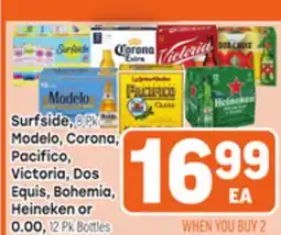 Tony’s Fresh Market Surfside, 6 Pk, Modelo, Corona, Pacifico, Victoria, Dos Equis, Bohemia, Heineken offer