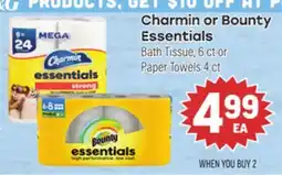 Tony’s Fresh Market Charmin or Bounty Essentials offer