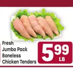 Tony’s Fresh Market Fresh Jumbo Pack Boneless Chicken Tenders offer