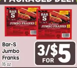 Tony’s Fresh Market Bar-S Jumbo Franks offer