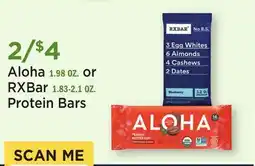 Heinen's Aloha 1.98 OZ. or RXBar 1.83-2.1 OZ. Protein Bars offer