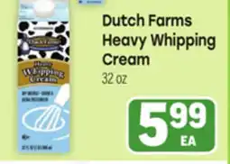 Tony’s Fresh Market Dutch Farms Heavy Whipping Cream offer