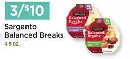 Heinen's Sargento Balanced Breaks offer