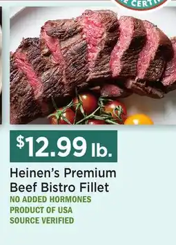 Heinen's Heinen's Premium Beef Bistro Fillet offer