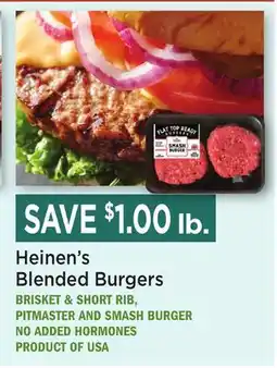 Heinen's Heinen's Blended Burgers offer