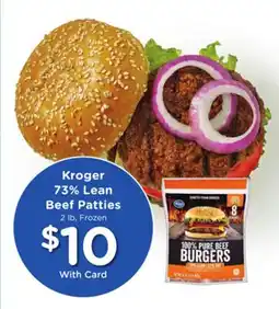 Mariano's Kroger 73% Lean Beef Patties offer
