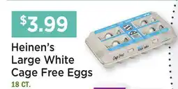 Heinen's Heinen's Large White Cage Free Eggs offer