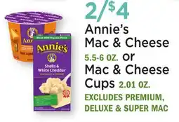 Heinen's Annie's Mac & Cheese 5.5-6 OZ. or Mac & Cheese Cups 2.01 OZ offer