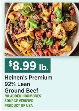 Heinen's Heinen's Premium 92% Lean Ground Beef offer